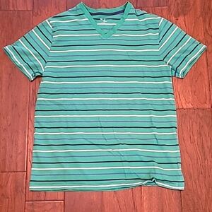 💰 Gap men's striped V-neck t-shirt size Large